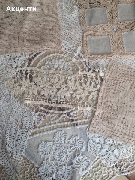 старинни и нови плетени на една кука покривки, снимка 1