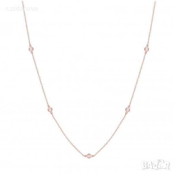 Сребърно колие  113см., снимка 1