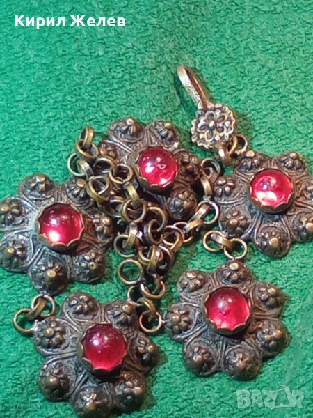 ВЪЗРОЖДЕНСКА БРОНЗОВА ФИЛИГРАННА ОРНАМЕНТИРАНА ОГЪРЛИЦА СТАРА МАЙСТОРСКА РЯДКА ИЗРАБОТКА ЕТНО 17639, снимка 1