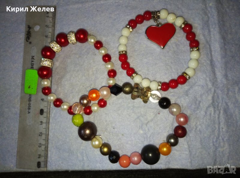 ТРИ КРАСИВИ МОДНИ ХЕНД МЕЙД АРТ ГРИВНИ 38470, снимка 1