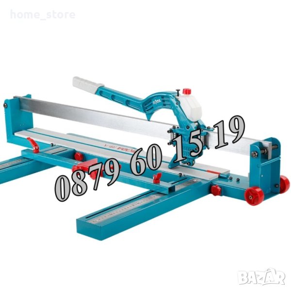 Релсова машина за рязане на плочки с лазер 800 мм с резервоар + резервно ножче, снимка 1