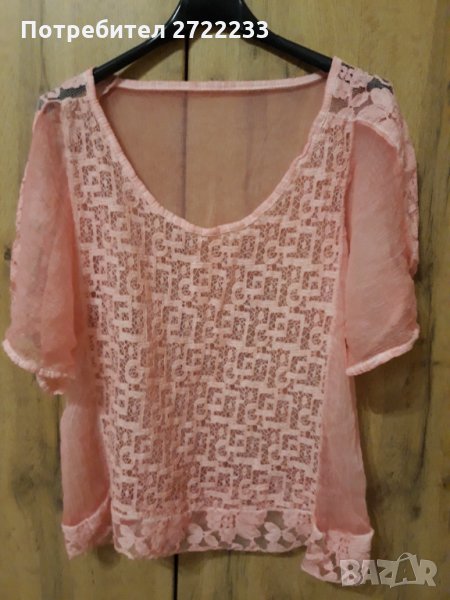Дамска блуза в нежно розов цвят, снимка 1