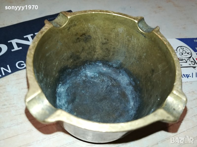 мед месингов пепелник 9х5см 2906231253, снимка 1