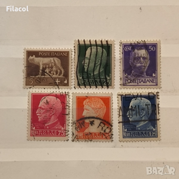 Италия 1929 г. Имперска серия, снимка 1