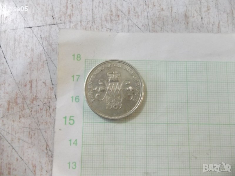 Монета "2 паунда, 1989 г.- 300-годишнина - шотландска .....", снимка 1