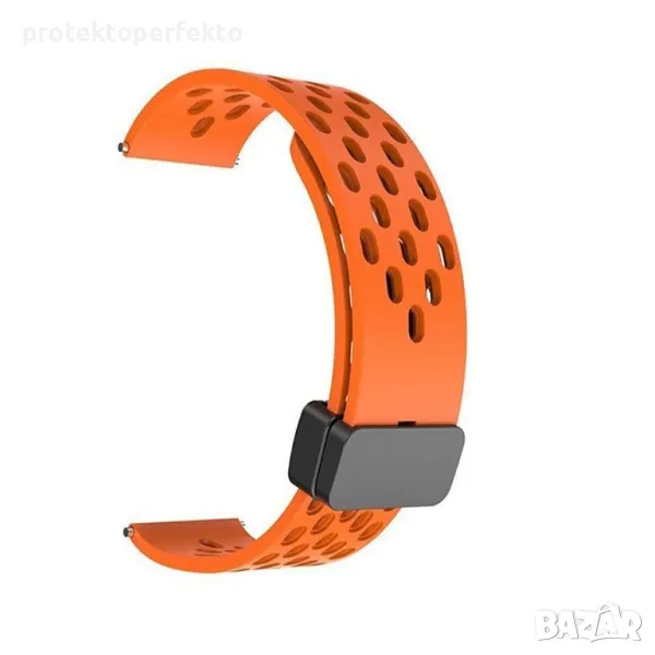 Силиконова каишка за HUAWEI WATCH GT 5, GT 4, GT 3, GT 3 PRO, GT 2, - 22mm оранжев цвят, снимка 1