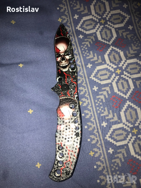 Нож ръчно инкрустиран., снимка 1