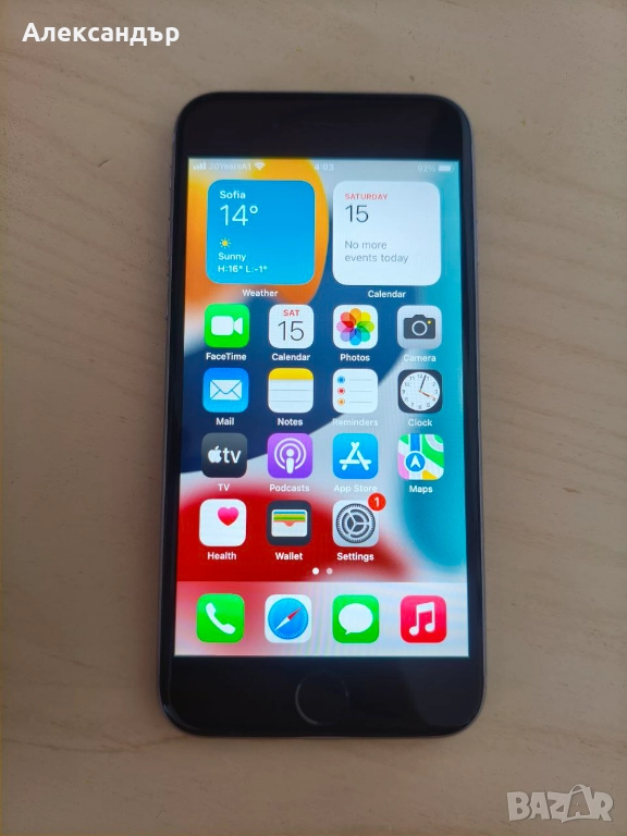 Apple iPhone 6S 64GB фабрично отключен телефон, без забележки като нов, снимка 1