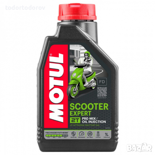 Двигателно масло MOTUL 2T SCOOTER EXPERT 1 L, снимка 1
