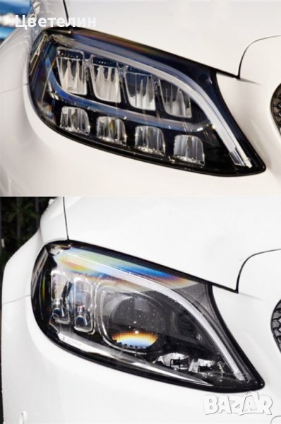 СТЪКЛО / КОРПУС за фар за Mercedes W205 C Класа 19-22 LED W205 C Class 19-22 LED, снимка 1