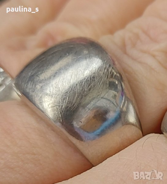 Масивен сребърен пръстен проба 925 и Житен клас , снимка 1
