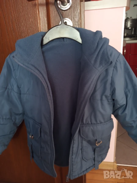 Тъмносиньо зимно яке , снимка 1