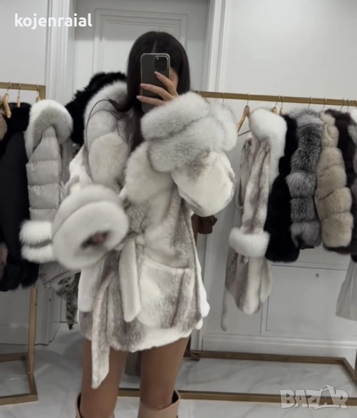 Палта от естествена кожа и косъм, снимка 1