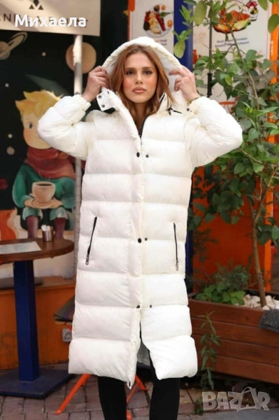 Дамско дълго яке с качулка - два цвята - 135 лв., снимка 1