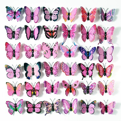 12 микс малки цветни едноцветни пеперуди pvc за украса декорация в Други в  гр. Ямбол - ID33551041 — Bazar.bg