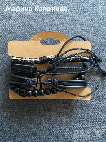 Лот от 4-ри броя мъжки, нови гривни /B-03/, снимка 2 - Гривни - 51534994