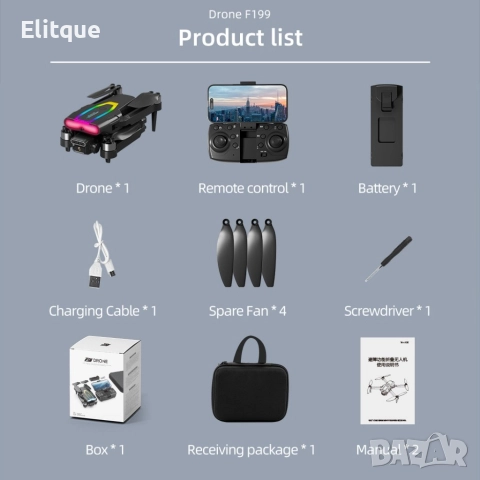 WIFI FPV професионален мини RC сгъваем дрон със 1080px камера, снимка 10 - IP камери - 52895223