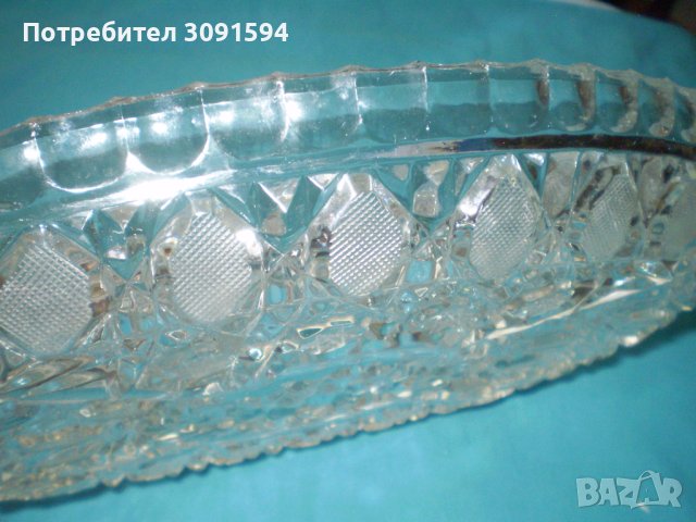 Стара кристална купа Поднос за сервиране на ордйовар, снимка 9 - Други ценни предмети - 41566825