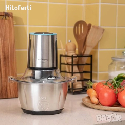 	Електрическа мелница за месо и зеленчуци Cecotec ChopBeat 1500 TitanBlack Steel, снимка 2 - Чопъри и пасатори - 53817062