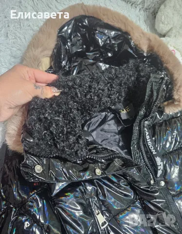 Дамско зимно късо модерно яке, снимка 3 - Якета - 47972774