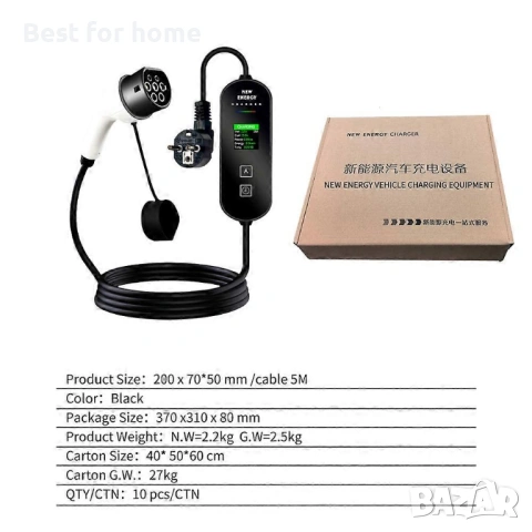 Тип 2 Европейски стандартен драйвер за зареждане на електрически превозни средства GBT, снимка 3 - Части - 53710684