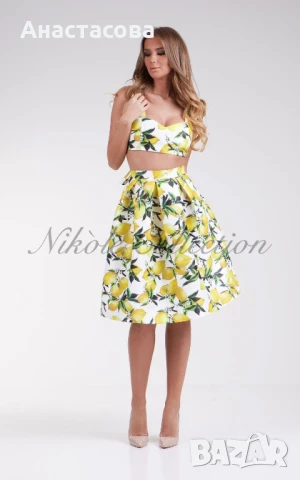 Сет пола с висока талия и бюстие, Nikole Collection, снимка 6 - Комплекти - 36438746