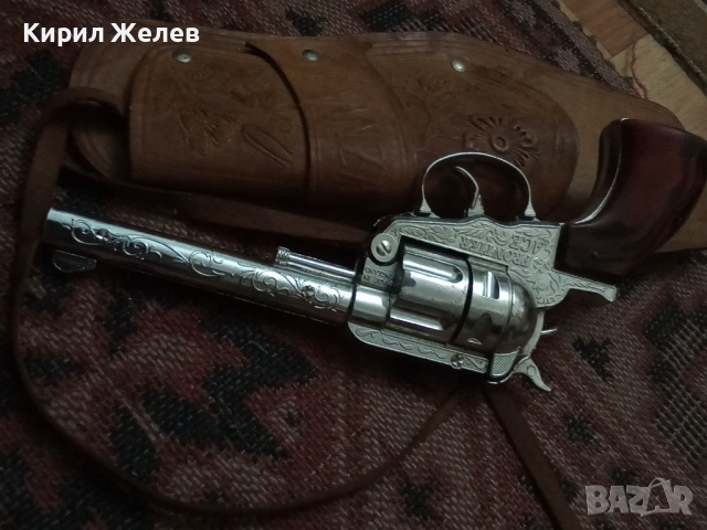 Стар метален пистолет с кобур 54291, снимка 5 - Антикварни и старинни предмети - 53638422