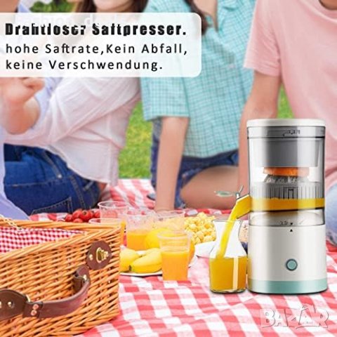 Нова Акумулаторна сокоизстисквачка за цитрусови плодове/USB четка за почистване, снимка 2 - Външни лампи - 41573222