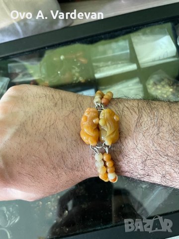 Гривна естествени Jadeite камъни, снимка 8 - Гривни - 42331635