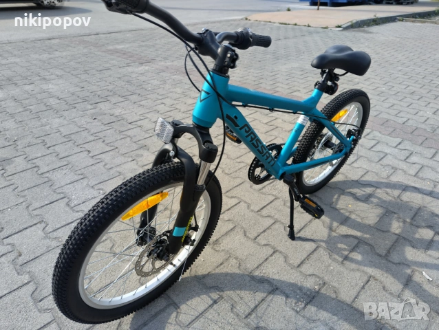 PASSATI Алуминиев велосипед 20" ALUMINIUM син, снимка 7 - Велосипеди - 53838810