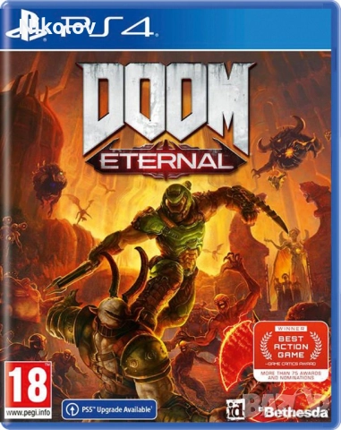 DOOM Eternal PS4 (Съвместима с PS5), снимка 1