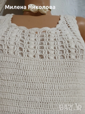 Дълга плетена рокля с подплата Mango , снимка 9 - Рокли - 52187407