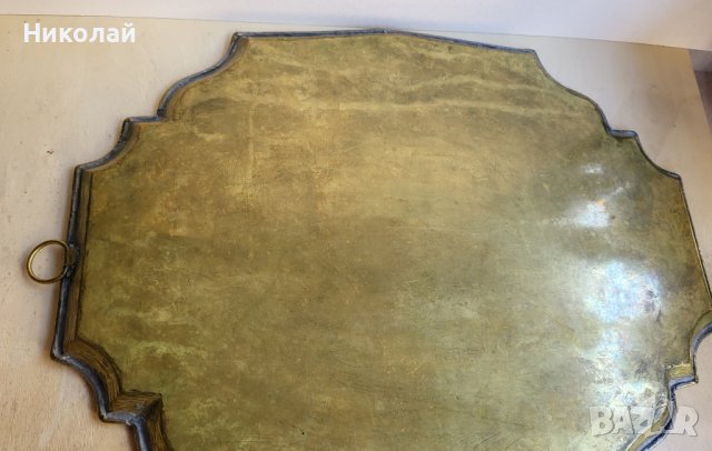 Огромна месингова табла, снимка 2 - Антикварни и старинни предмети - 41537090