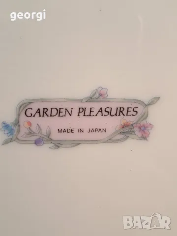 японска порцеланова чинийка с цветя 19/5, снимка 5 - Декорация за дома - 49266901