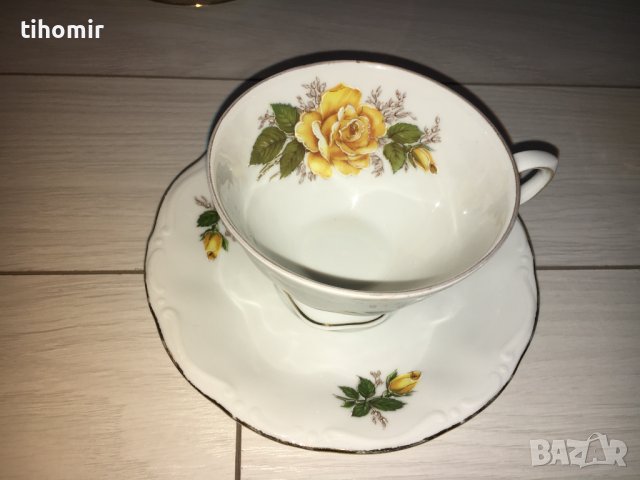 Двоен сет чаши за кафе и захарница, снимка 2 - Чаши - 39348016