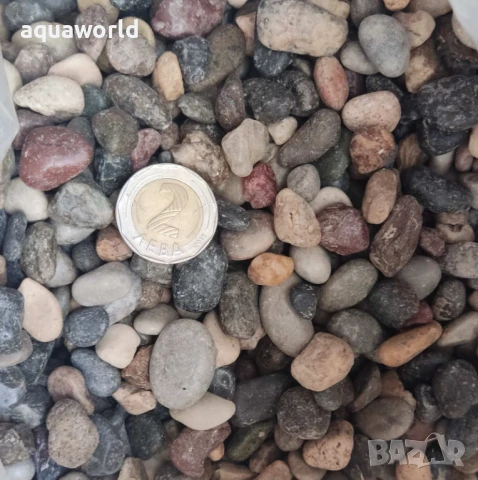 "ПРОМОЦИЯ" Грунд разноцветен камък едър 10 - 15мм