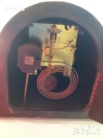 СТАР АНГЛИЙСКИ КАМИНЕН ЧАСОВНИК, снимка 5 - Антикварни и старинни предмети - 53512652