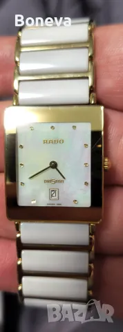 Rado ОРИГИНАЛЕН Бяла керамика, Перлен Циферблат , снимка 2 - Дамски - 49049004