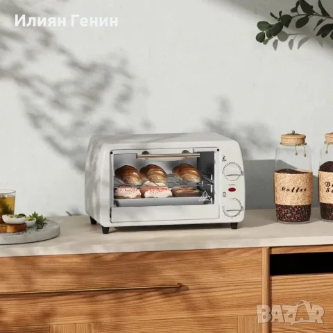 Мини фурна/тостер HOMCOM, снимка 9 - Тостери - 55840772