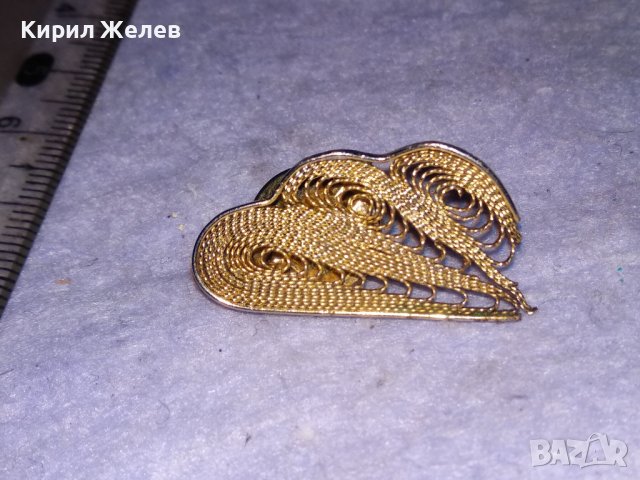 ПОЗЛАТЕНА ФИЛИГРАННА РЕТРО АРТ РЯДКА БРОШКА / ЗНАЧКА от БРАГОРОДНА НЕРЪЖДАЕМА СТОМАНА 37044, снимка 7 - Колекции - 41649160