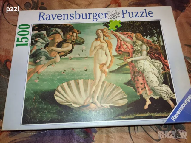 [неналичен] Пъзел "Birth of Venus 1485-1490" Botticelli 1997 г. Ravensburger 1500 части, снимка 1