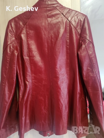 Дамско кожено яке fabrizio mile размер S, снимка 4 - Якета - 52512829