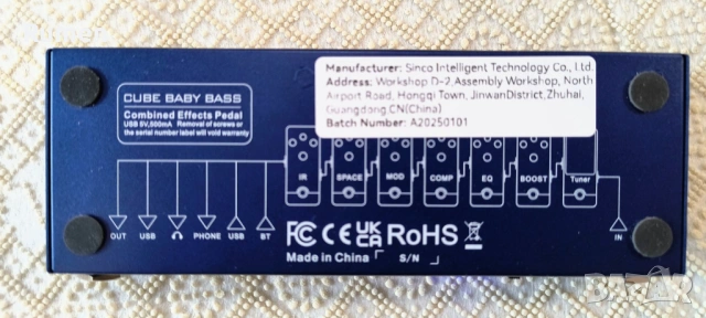 CUBE BABY BASS ефект за бас китара, снимка 3 - Китари - 53629085