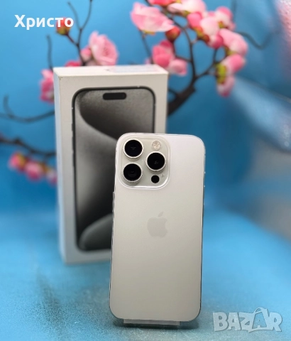 Apple iPhone 15 Pro, 128GB, 5G, White Titanium , снимка 6 - Apple iPhone - 52912705