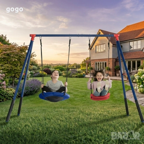 2 метални люлки, снимка 4 - Градински мебели, декорация  - 53804372