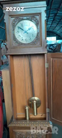 Часовник антикварен паркетен, снимка 3 - Стенни часовници - 48162883
