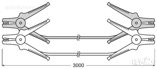 Кабели за подаване на ток OSRAM STARTcable OSC160-300A-16mm², снимка 7 - Аксесоари и консумативи - 41767184