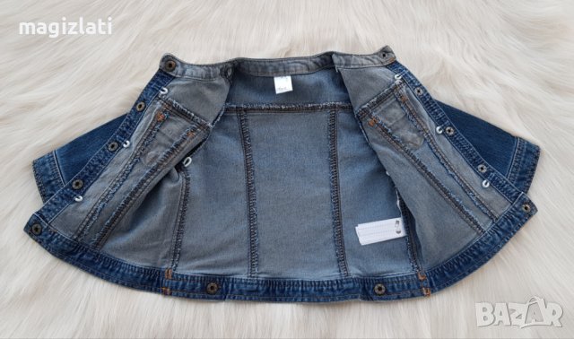 Бебешко дънково яке - размер 9 месеца , снимка 6 - Бебешки якета и елеци - 42289388