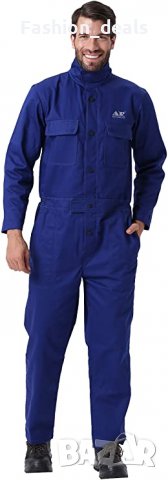 Защитен огнеустойчив цял гащеризон Работно облекло XXL за заварчици, снимка 2 - Други - 33778360