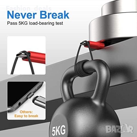 Нови 3M USB C дълъг кабел USB A към USB-C бързо зареждане 5 броя комплект, снимка 6 - USB кабели - 41650870